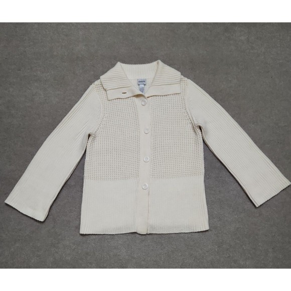 Chico's Sweaters - Chicos Heavy Chunky Knit Cardigan Wool Blend Sweater Womens 3 US XL Cream White